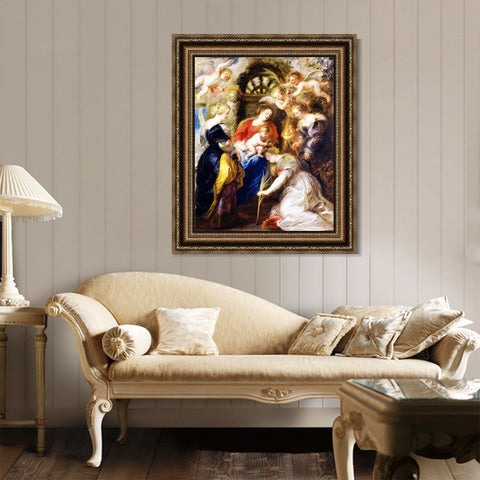 INVIN ART Framed Canvas Art Giclee Print Series#013 by Peter Paul Rubens Wall Art Living Room Home Office Decorations