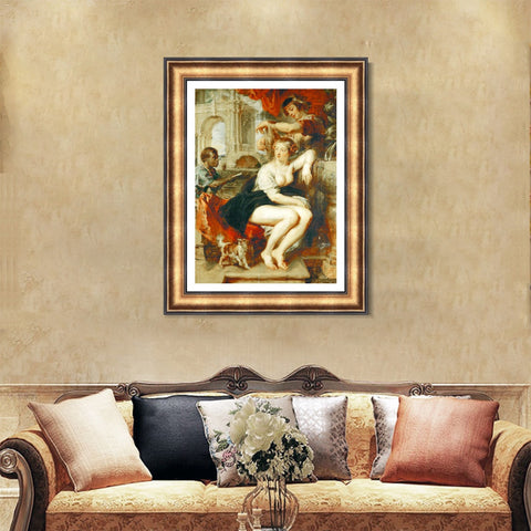 INVIN ART Framed Canvas Art Giclee Print Series#014 by Peter Paul Rubens Wall Art Living Room Home Office Decorations