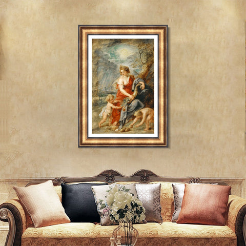 INVIN ART Framed Canvas Art Giclee Print Series#015 by Peter Paul Rubens Wall Art Living Room Home Office Decorations
