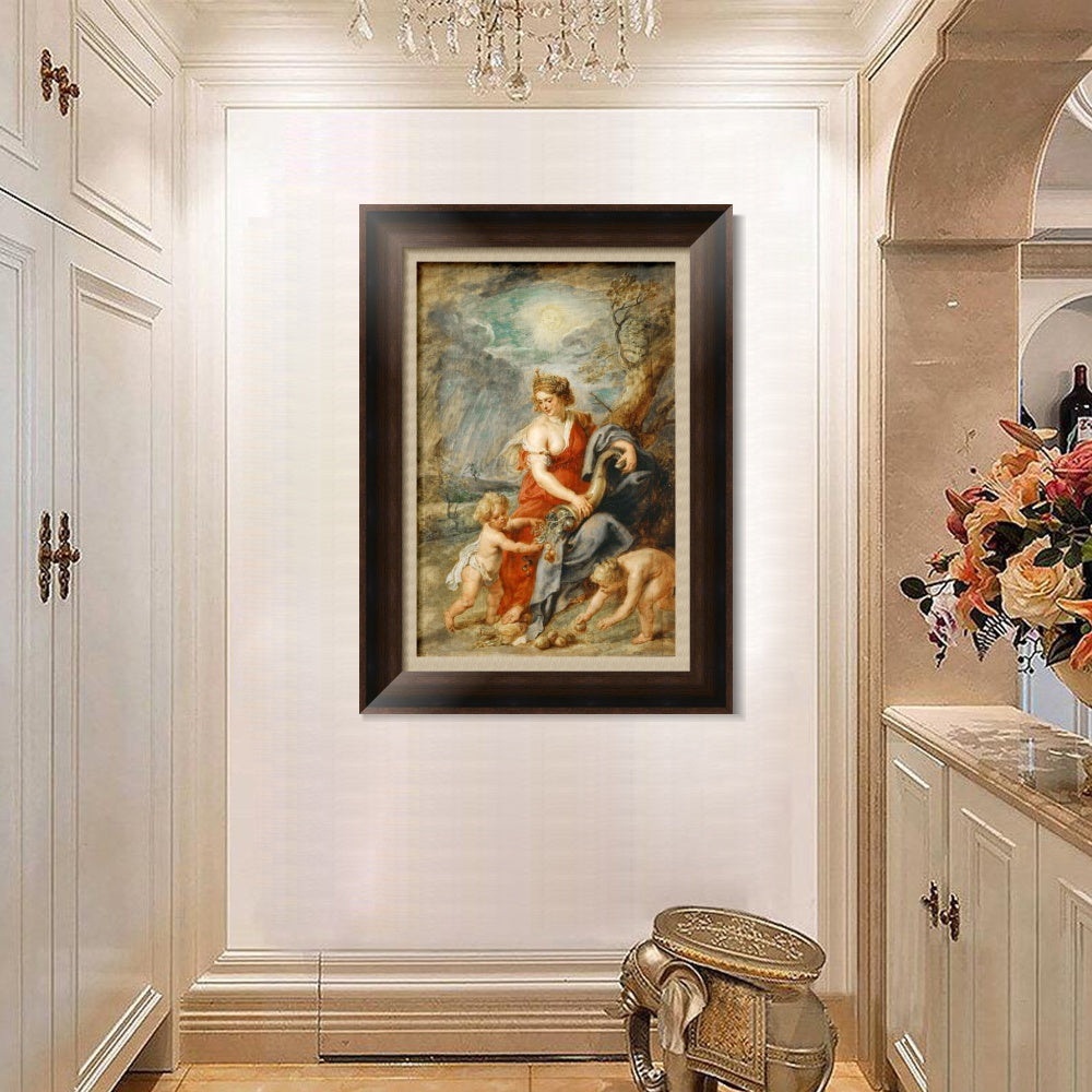 INVIN ART Framed Canvas Art Giclee Print Series#015 by Peter Paul Rubens Wall Art