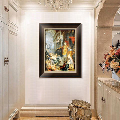 INVIN ART Framed Canvas Art Giclee Print Series#016 by Peter Paul Rubens Wall Art Living Room Home Office Decorations