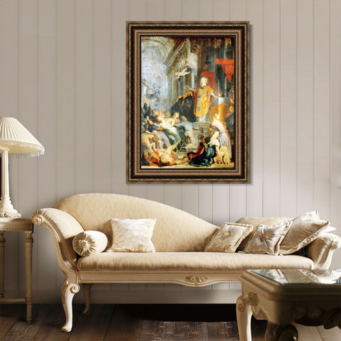 INVIN ART Framed Canvas Art Giclee Print Series#016 by Peter Paul Rubens Wall Art Living Room Home Office Decorations