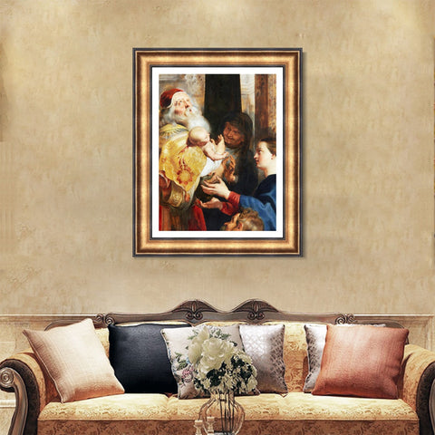 INVIN ART Framed Canvas Art Giclee Print Series#018 by Peter Paul Rubens Wall Art Living Room Home Office Decorations