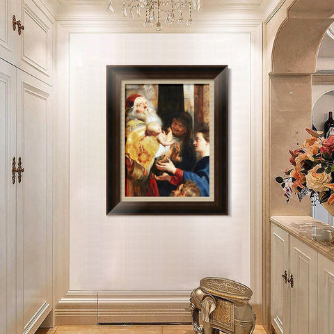 INVIN ART Framed Canvas Art Giclee Print Series#018 by Peter Paul Rubens Wall Art Living Room Home Office Decorations