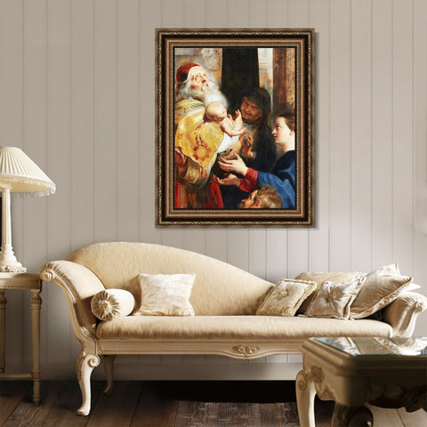 INVIN ART Framed Canvas Art Giclee Print Series#018 by Peter Paul Rubens Wall Art Living Room Home Office Decorations