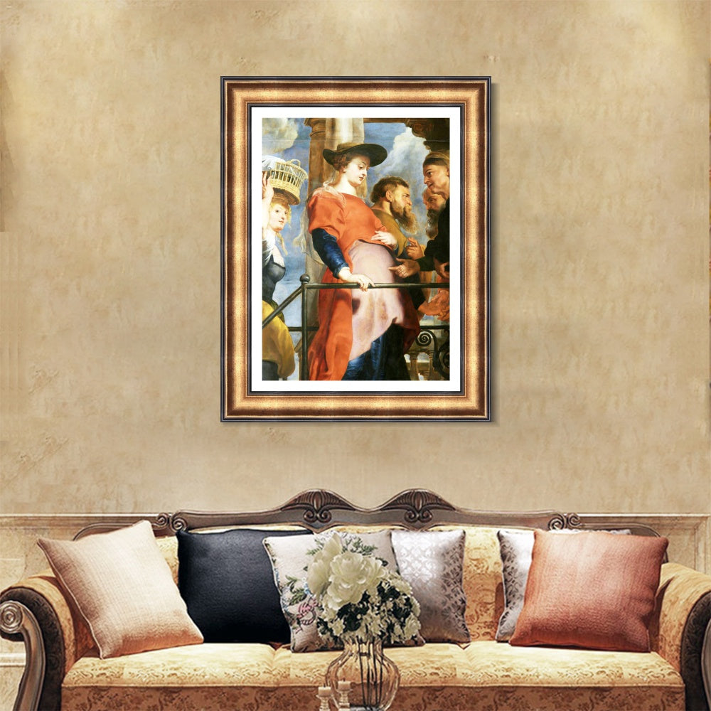 INVIN ART Framed Canvas Art Giclee Print Series#019 by Peter Paul Rubens Wall Art