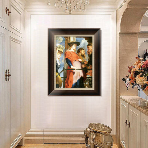 INVIN ART Framed Canvas Art Giclee Print Series#019 by Peter Paul Rubens Wall Art Living Room Home Office Decorations
