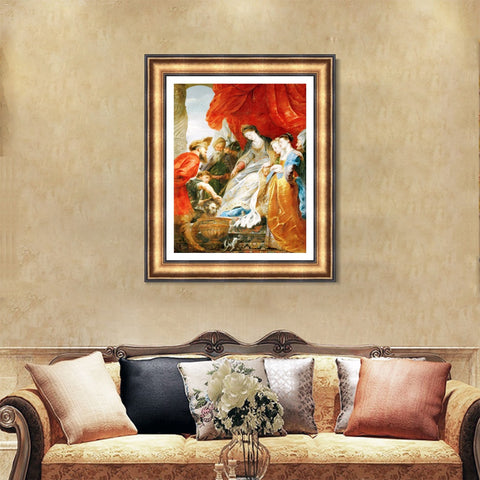 INVIN ART Framed Canvas Art Giclee Print Series#021 by Peter Paul Rubens Wall Art Living Room Home Office Decorations