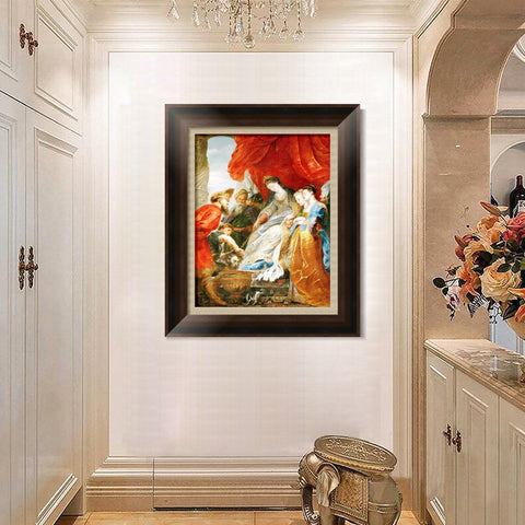 INVIN ART Framed Canvas Art Giclee Print Series#021 by Peter Paul Rubens Wall Art Living Room Home Office Decorations