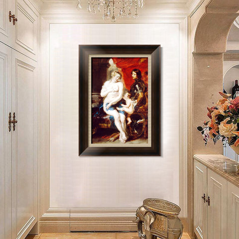 INVIN ART Framed Canvas Art Giclee Print Series#022 by Peter Paul Rubens Wall Art Living Room Home Office Decorations