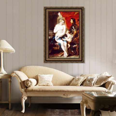 INVIN ART Framed Canvas Art Giclee Print Series#022 by Peter Paul Rubens Wall Art Living Room Home Office Decorations
