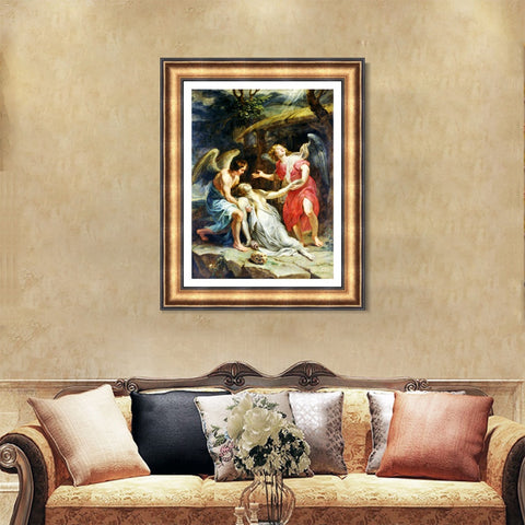INVIN ART Framed Canvas Art Giclee Print Series#023 by Peter Paul Rubens Wall Art Living Room Home Office Decorations