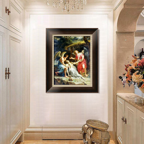 INVIN ART Framed Canvas Art Giclee Print Series#023 by Peter Paul Rubens Wall Art Living Room Home Office Decorations