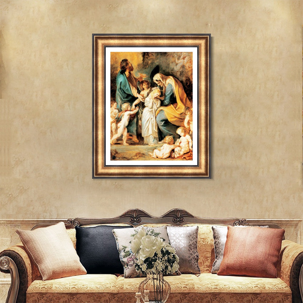 INVIN ART Framed Canvas Art Giclee Print Series#025 by Peter Paul Rubens Wall Art