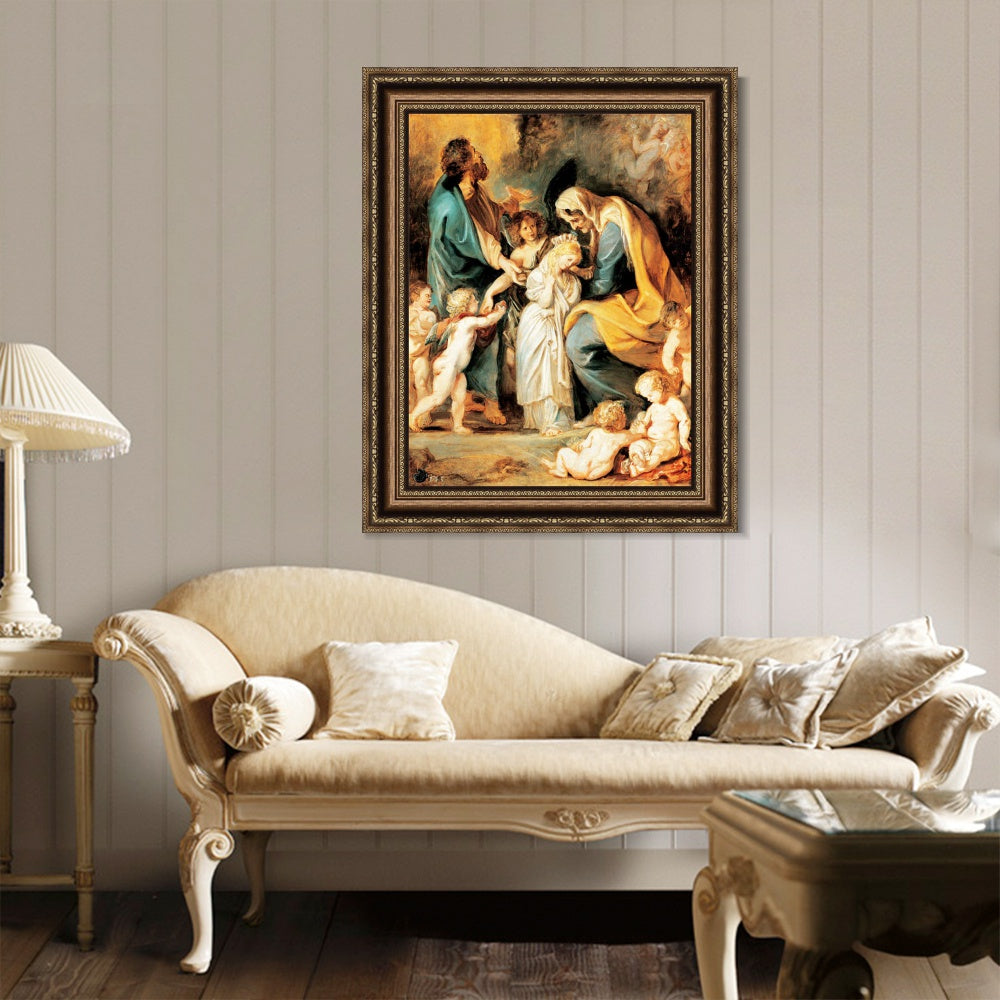 INVIN ART Framed Canvas Art Giclee Print Series#025 by Peter Paul Rubens Wall Art