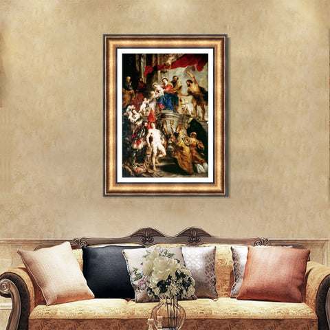 INVIN ART Framed Canvas Art Giclee Print Series#026 by Peter Paul Rubens Wall Art Living Room Home Office Decorations