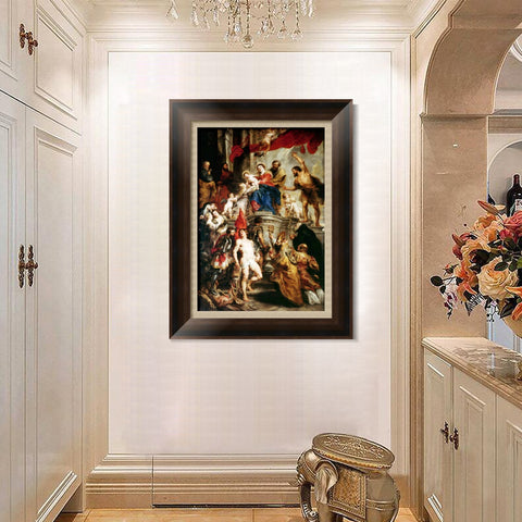INVIN ART Framed Canvas Art Giclee Print Series#026 by Peter Paul Rubens Wall Art Living Room Home Office Decorations