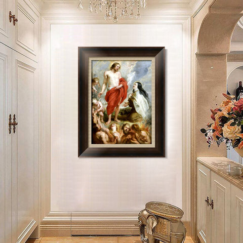INVIN ART Framed Canvas Art Giclee Print Series#027 by Peter Paul Rubens Wall Art Living Room Home Office Decorations