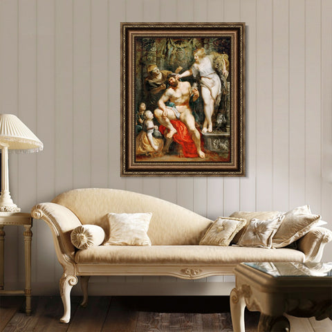 INVIN ART Framed Canvas Art Giclee Print Series#028 by Peter Paul Rubens Wall Art Living Room Home Office Decorations
