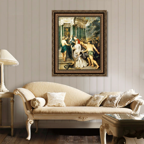 INVIN ART Framed Canvas Art Giclee Print Series#029 by Peter Paul Rubens Wall Art Living Room Home Office Decorations
