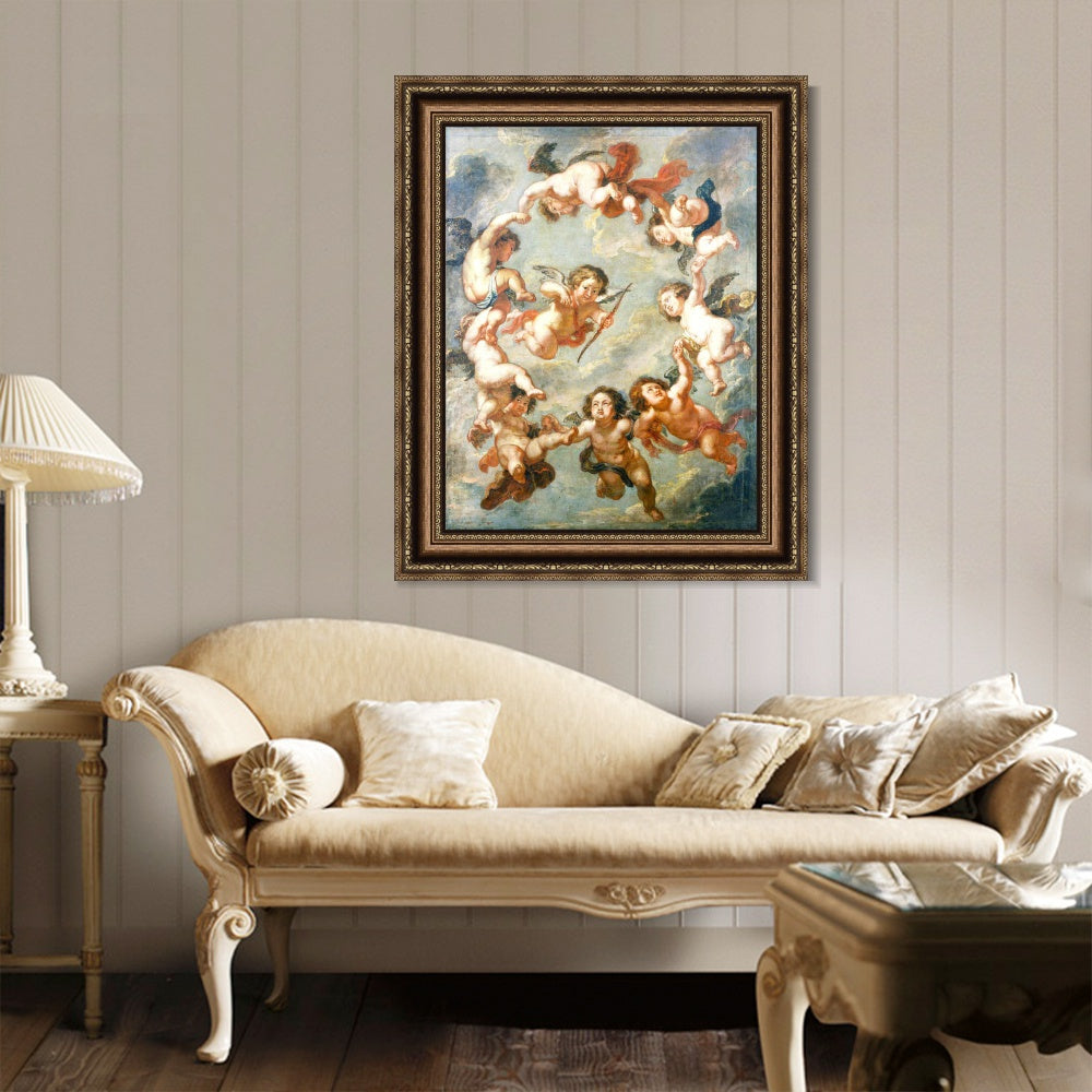 INVIN ART Framed Canvas Art Giclee Print Series#030 by Peter Paul Rubens Wall Art