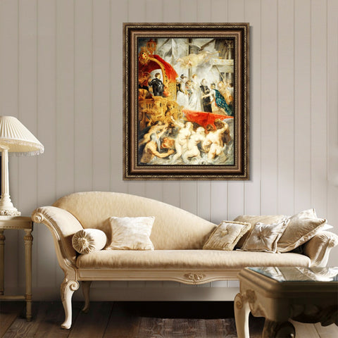 INVIN ART Framed Canvas Art Giclee Print Series#032 by Peter Paul Rubens Wall Art Living Room Home Office Decorations