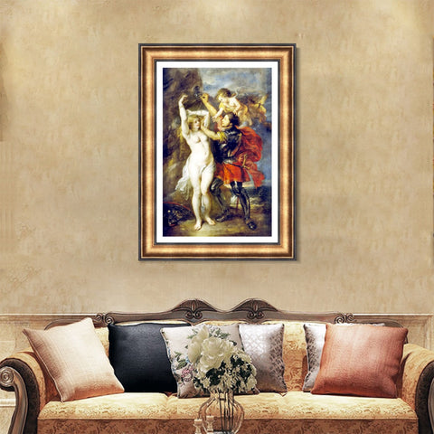 INVIN ART Framed Canvas Art Giclee Print Series#036 by Peter Paul Rubens Wall Art Living Room Home Office Decorations