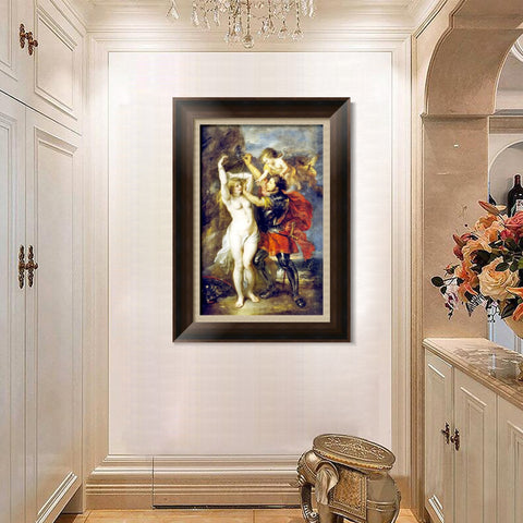 INVIN ART Framed Canvas Art Giclee Print Series#036 by Peter Paul Rubens Wall Art Living Room Home Office Decorations