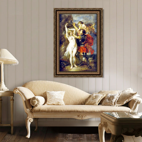 INVIN ART Framed Canvas Art Giclee Print Series#036 by Peter Paul Rubens Wall Art Living Room Home Office Decorations