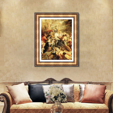 INVIN ART Framed Canvas Art Giclee Print Series#038 by Peter Paul Rubens Wall Art Living Room Home Office Decorations