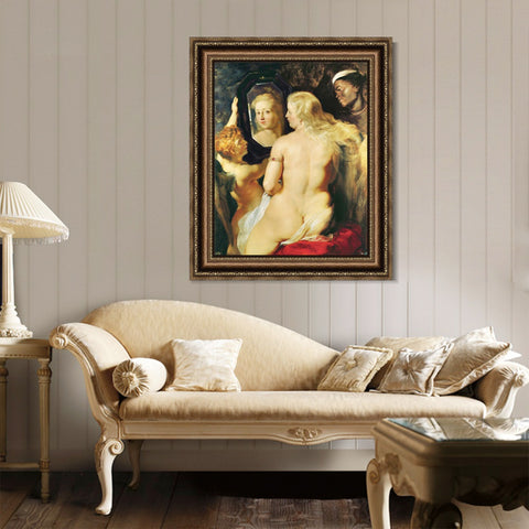 INVIN ART Framed Canvas Art Giclee Print Series#039 by Peter Paul Rubens Wall Art Living Room Home Office Decorations