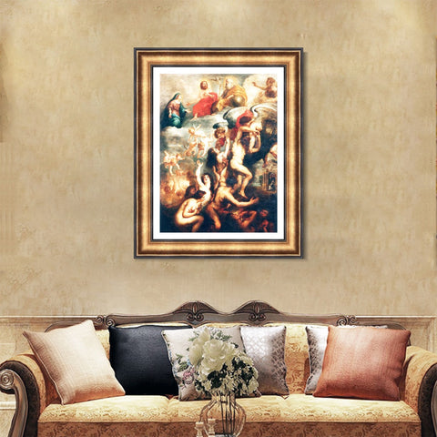 INVIN ART Framed Canvas Art Giclee Print Series#041 by Peter Paul Rubens Wall Art Living Room Home Office Decorations