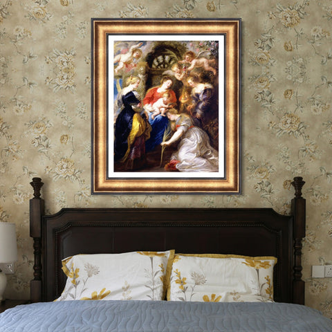 INVIN ART Framed Canvas Art Giclee Print Series#042 by Peter Paul Rubens Wall Art Living Room Home Office Decorations