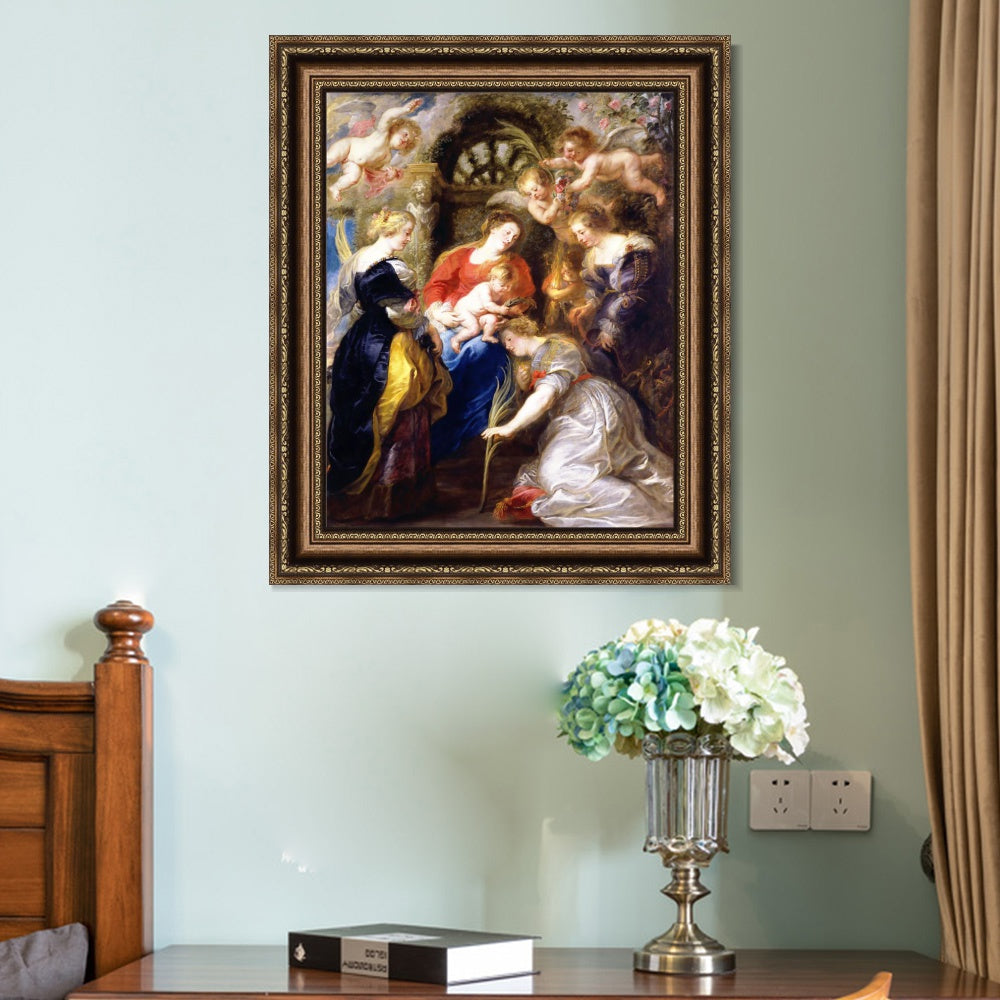 INVIN ART Framed Canvas Art Giclee Print Series#042 by Peter Paul Rubens Wall Art