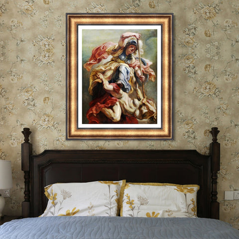 INVIN ART Framed Canvas Art Giclee Print Series#045 by Peter Paul Rubens Wall Art Living Room Home Office Decorations