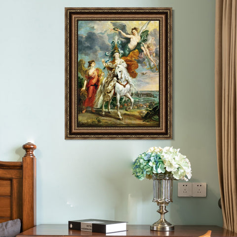 INVIN ART Framed Canvas Art Giclee Print Series#046 by Peter Paul Rubens Wall Art Living Room Home Office Decorations