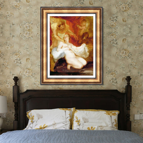 INVIN ART Framed Canvas Art Giclee Print Series#047 by Peter Paul Rubens Wall Art Living Room Home Office Decorations