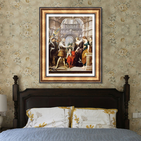 INVIN ART Framed Canvas Art Giclee Print Series#056 by Peter Paul Rubens Wall Art Living Room Home Office Decorations