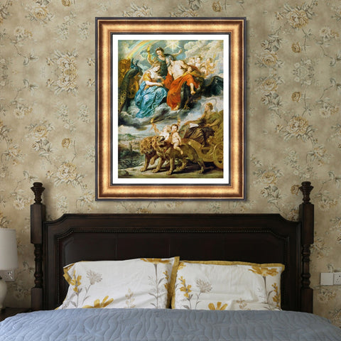 INVIN ART Framed Canvas Art Giclee Print Series#057 by Peter Paul Rubens Wall Art Living Room Home Office Decorations