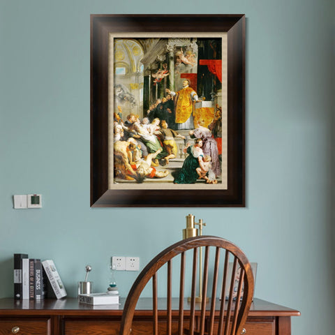 INVIN ART Framed Canvas Art Giclee Print Series#058 by Peter Paul Rubens Wall Art Living Room Home Office Decorations