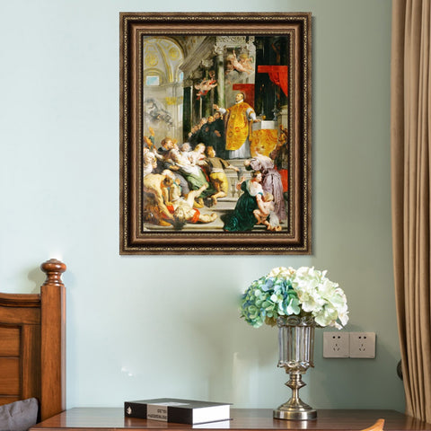 INVIN ART Framed Canvas Art Giclee Print Series#058 by Peter Paul Rubens Wall Art Living Room Home Office Decorations