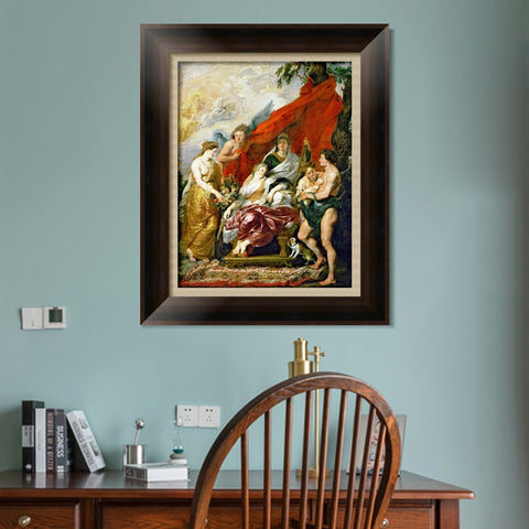INVIN ART Framed Canvas Art Giclee Print Series#059 by Peter Paul Rubens Wall Art Living Room Home Office Decorations
