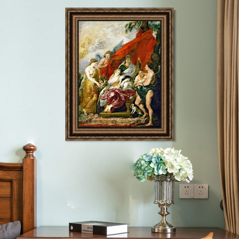 INVIN ART Framed Canvas Art Giclee Print Series#059 by Peter Paul Rubens Wall Art Living Room Home Office Decorations