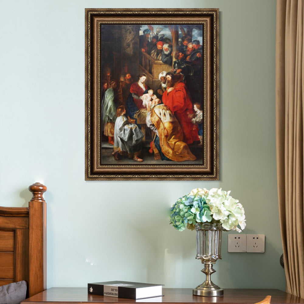 INVIN ART Framed Canvas Art Giclee Print Series#060 by Peter Paul Rubens Wall Art Living Room Home Office Decorations