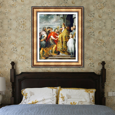 INVIN ART Framed Canvas Art Giclee Print Series#062 by Peter Paul Rubens Wall Art Living Room Home Office Decorations