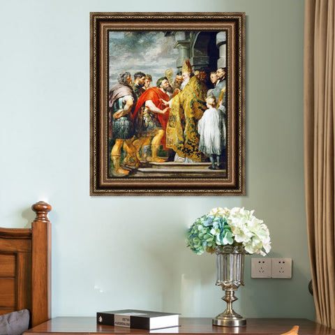 INVIN ART Framed Canvas Art Giclee Print Series#062 by Peter Paul Rubens Wall Art Living Room Home Office Decorations