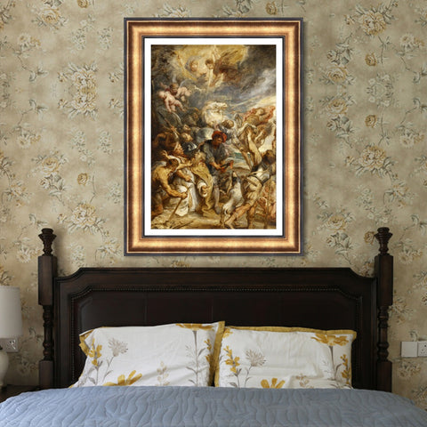 INVIN ART Framed Canvas Art Giclee Print Series#063 by Peter Paul Rubens Wall Art Living Room Home Office Decorations