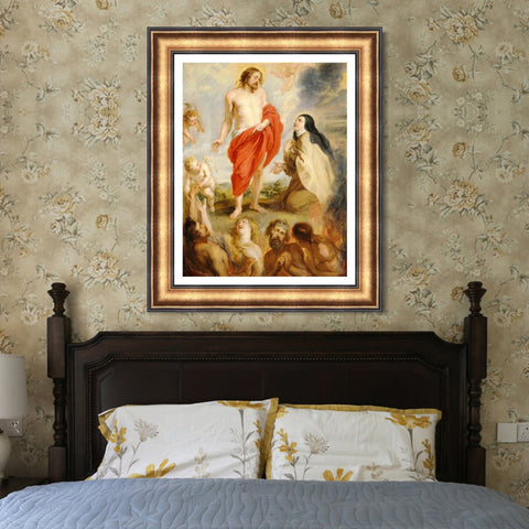 INVIN ART Framed Canvas Art Giclee Print Series#066 by Peter Paul Rubens Wall Art Living Room Home Office Decorations