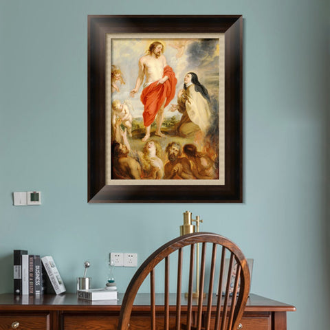 INVIN ART Framed Canvas Art Giclee Print Series#066 by Peter Paul Rubens Wall Art Living Room Home Office Decorations