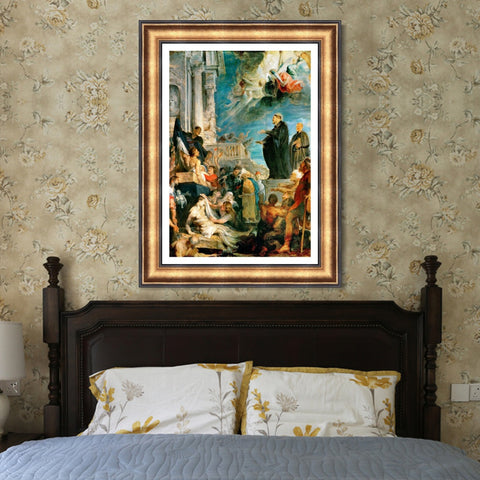 INVIN ART Framed Canvas Art Giclee Print Series#071 by Peter Paul Rubens Wall Art Living Room Home Office Decorations